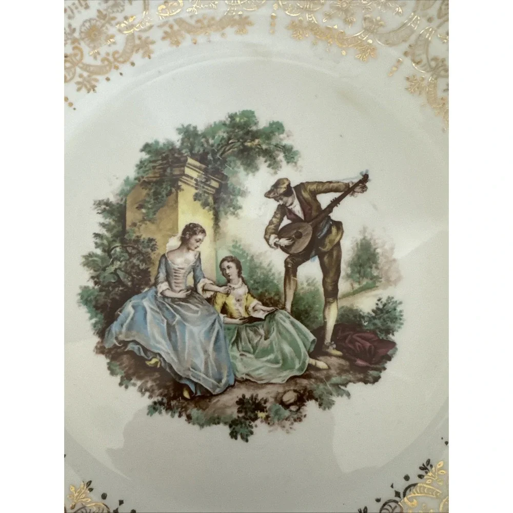 AMERICAN LIMOGES CHINA D'OR USA 22K Gold Dinner Plate-3 Plates
